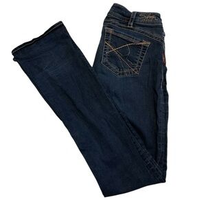 Silver Jeans Tuesday Slim Bootcut Jeans - Dark Wash, Size 16.5